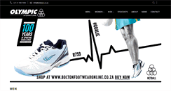 Desktop Screenshot of olympic-sport.co.za